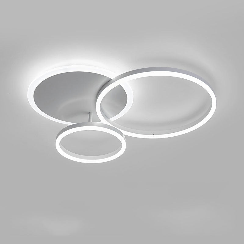 Modern Circular LED Flush Mount Ceiling Light | Luxury Low Profile Chandelier Lamp