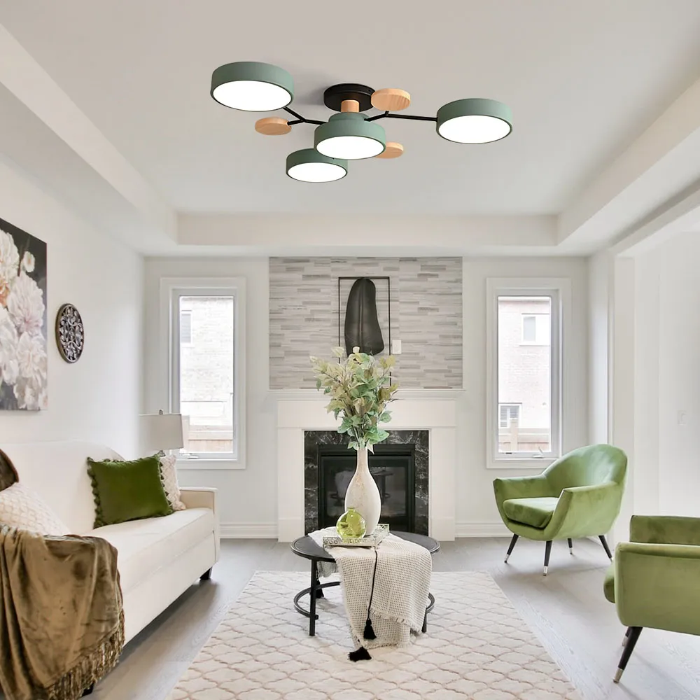 Modern Circular LED Ceiling Light | Contemporary Bedroom Living Room Lamp