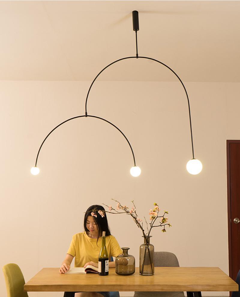 Minimalist Ceiling Lamp Chandelier | Modern LED Light for Living and Dining Room