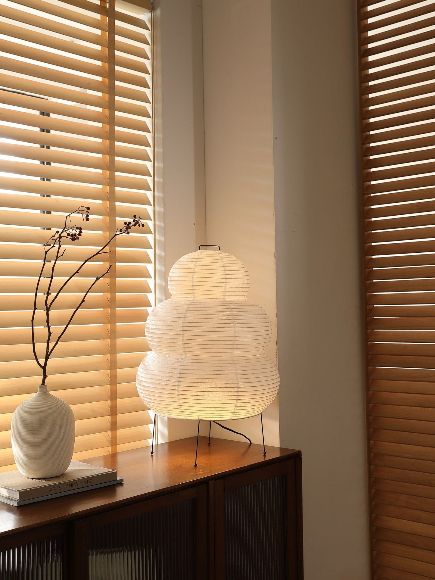 Modern Paper Table Lamp | Floor Lamp with Soft Glow for Living Room and Bedroom