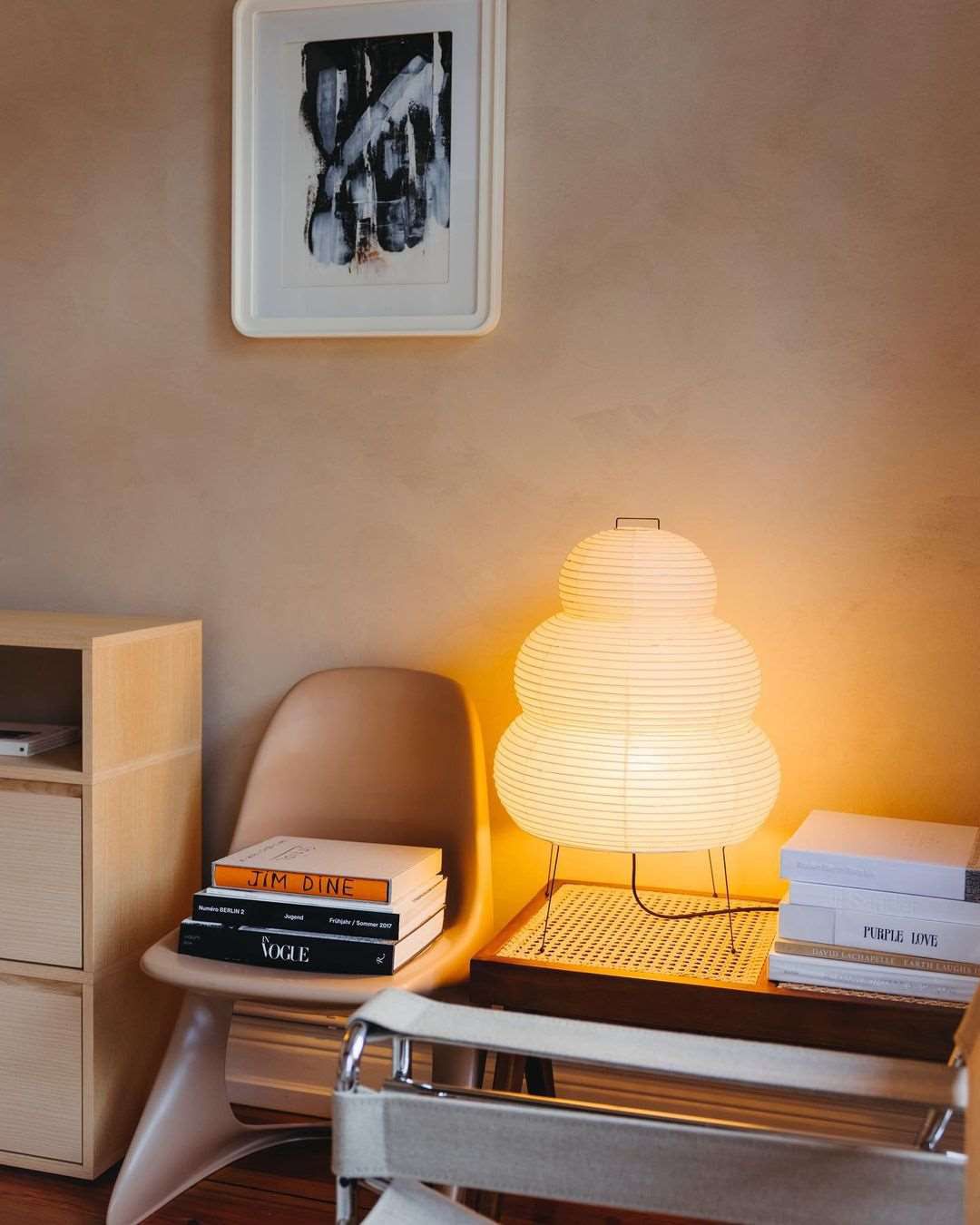 Modern Paper Table Lamp | Floor Lamp with Soft Glow for Living Room and Bedroom