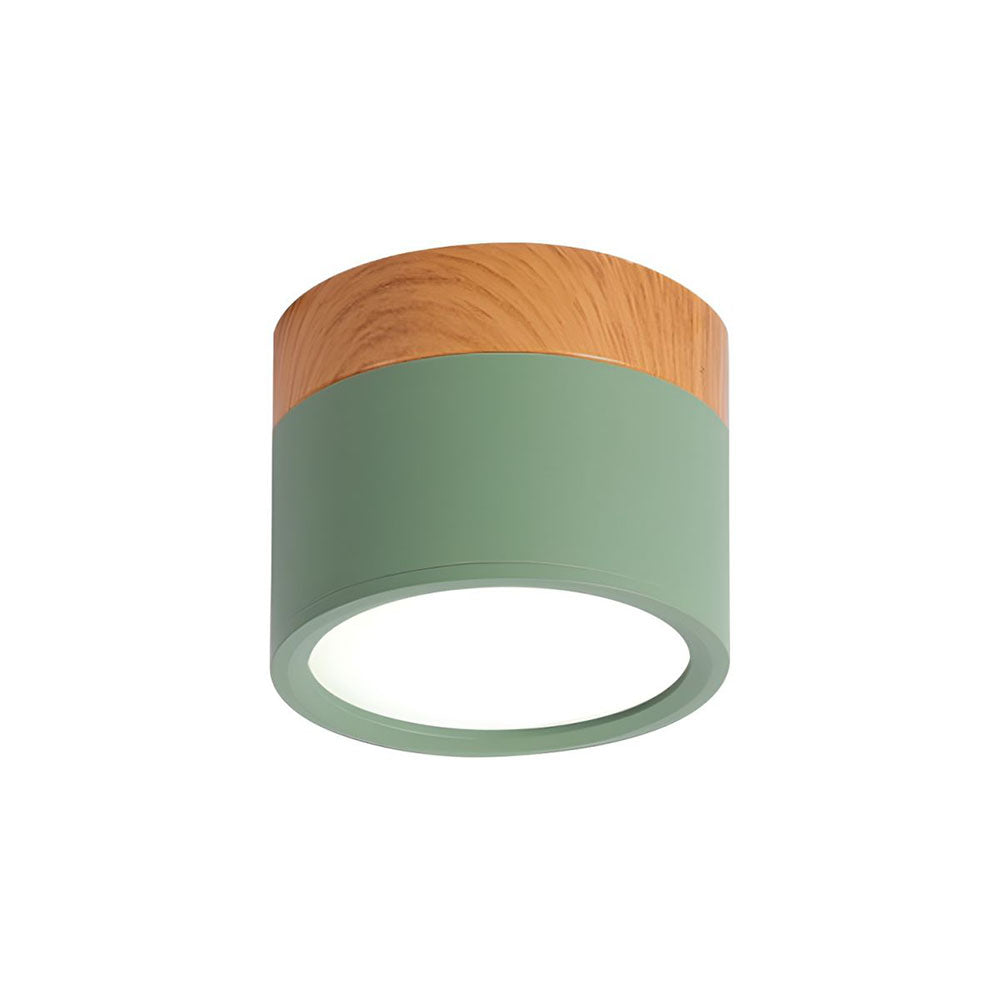 Modern Cylinder LED Flush Mount Ceiling Light | Small Decorative Lamp for Home