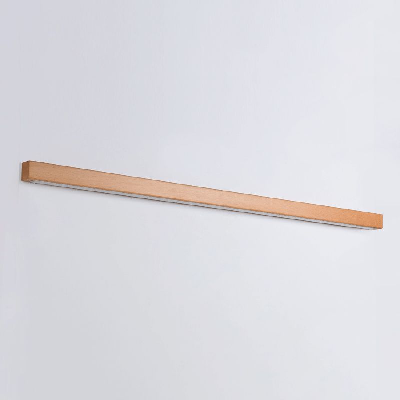 Modern Linear Wall Lamp in Wood Effect | Indoor LED Wall Light