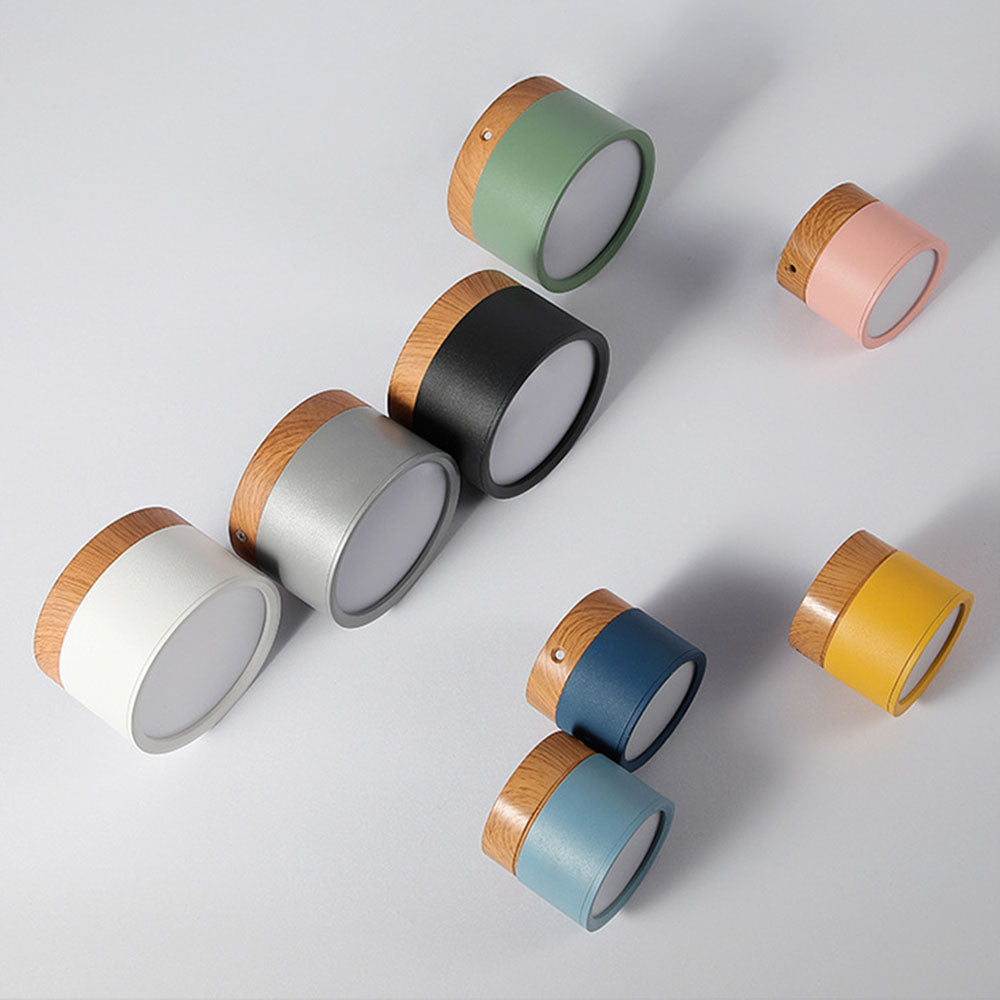 Modern Cylinder LED Flush Mount Ceiling Light | Small Decorative Lamp for Home