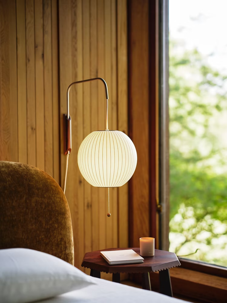 Modern Wall Lamp Sconce with Pull Cord | Adjustable Wall Light for Bedroom