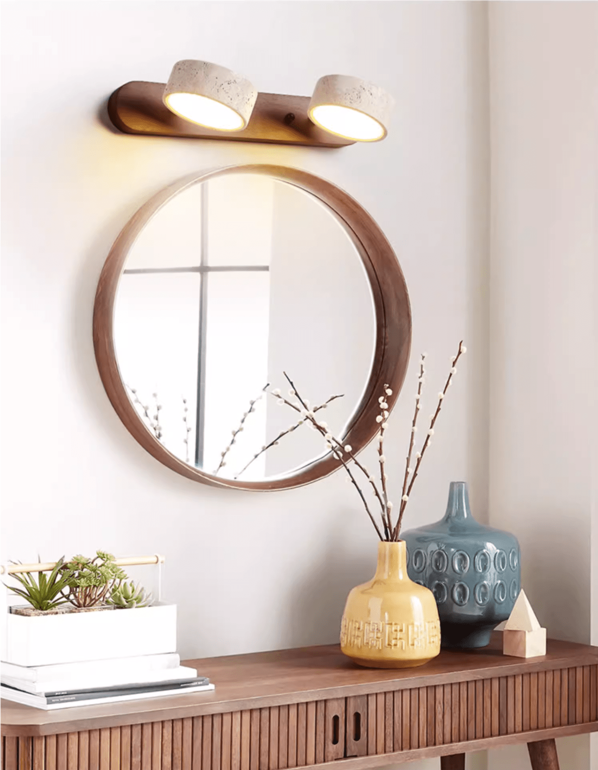 Modern Duo Wall Lamp with Dual Lights | Elegant Wall Sconce for Bedroom and Living