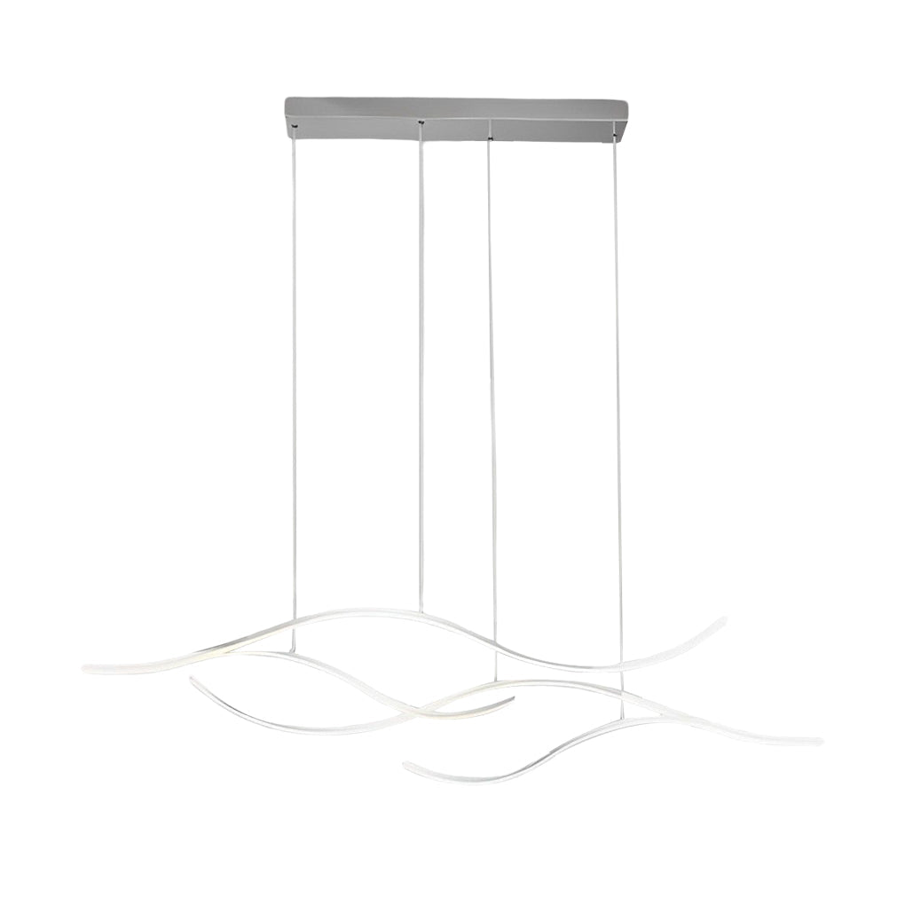 Modern LED Wave Pendant Ceiling Light | Stylish Linear Hanging Lamp