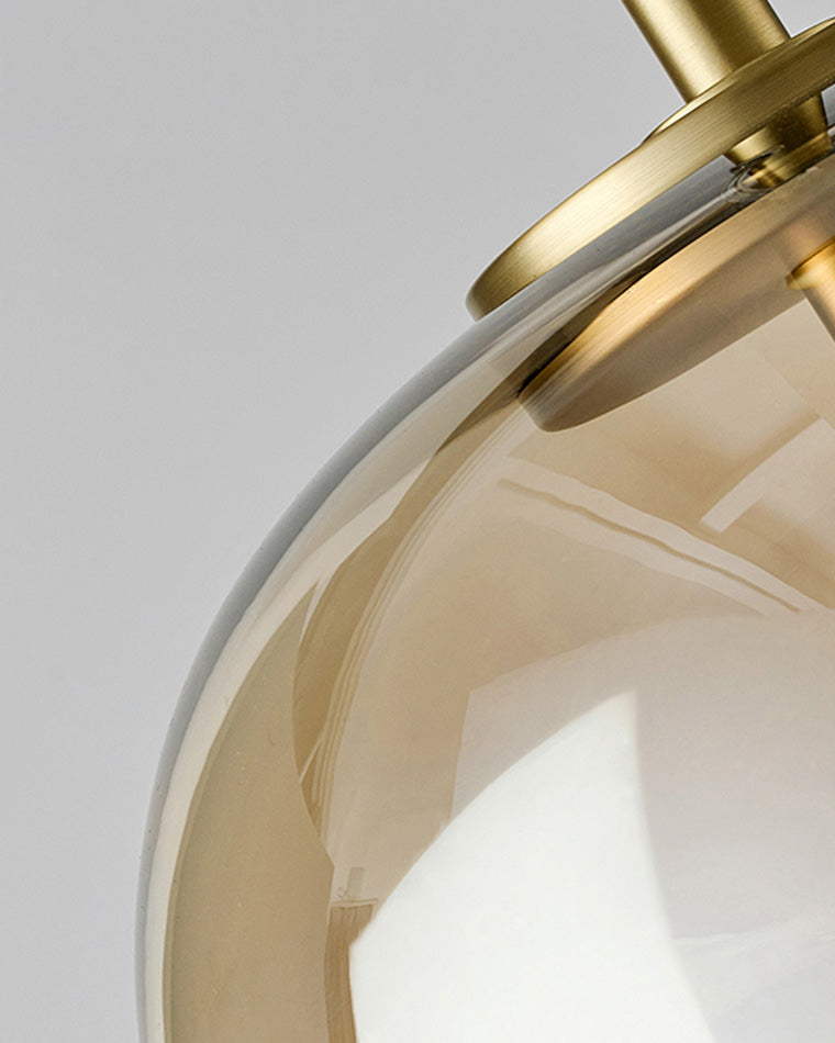 Modern Drum Glass Pendant Ceiling Light | Elegant Hanging Lamp for Dining Room