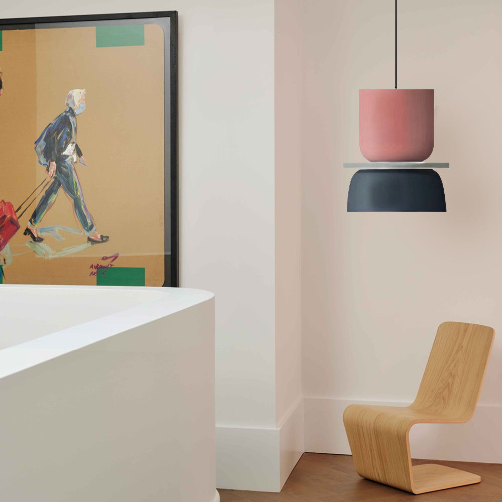 Modern Nordic Pendant Ceiling Light in Colour Block Design | Stylish Ceiling Lamp
