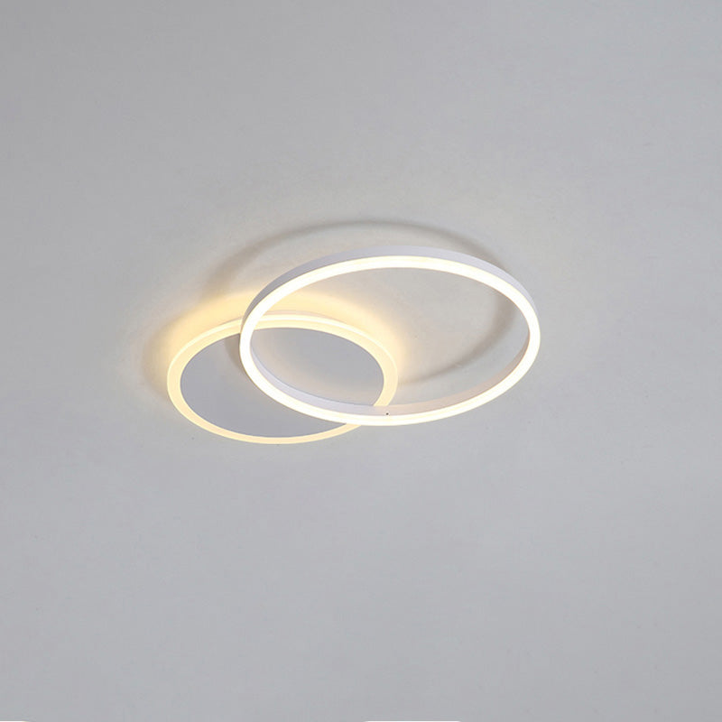 Modern Circular LED Flush Mount Ceiling Light | Luxury Low Profile Chandelier Lamp