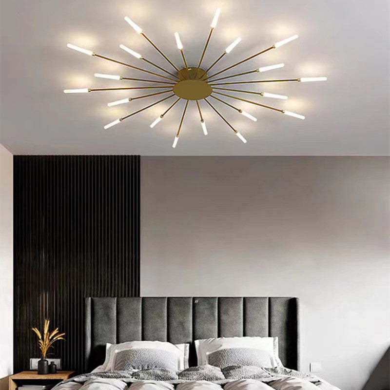Modern Fireworks Flush Mount LED Ceiling Light | Decorative Living Room Lamp