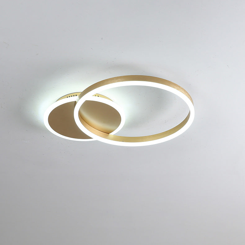 Modern Circular LED Flush Mount Ceiling Light | Luxury Low Profile Chandelier Lamp