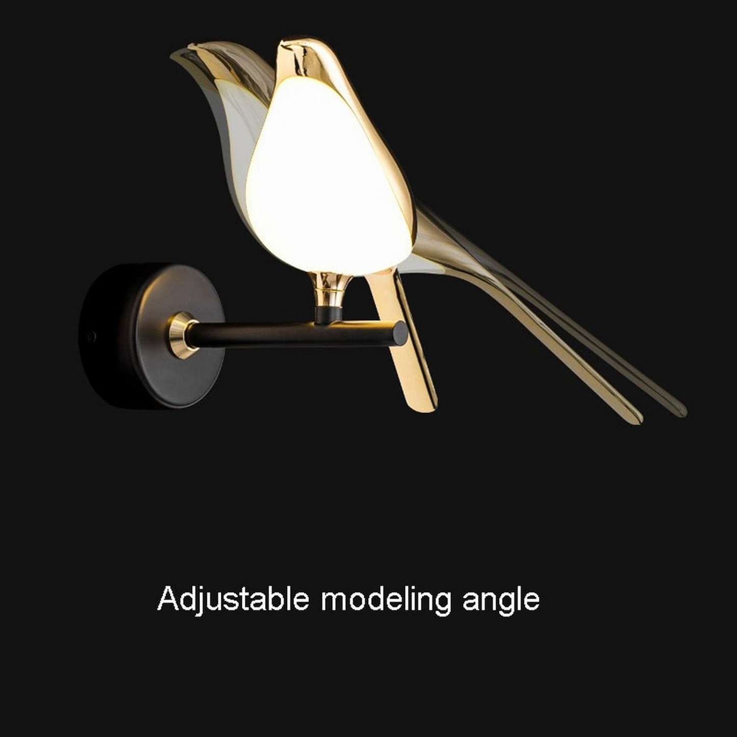 Modern Bird Wall Lamp with LED Light | Decorative Indoor Sconce