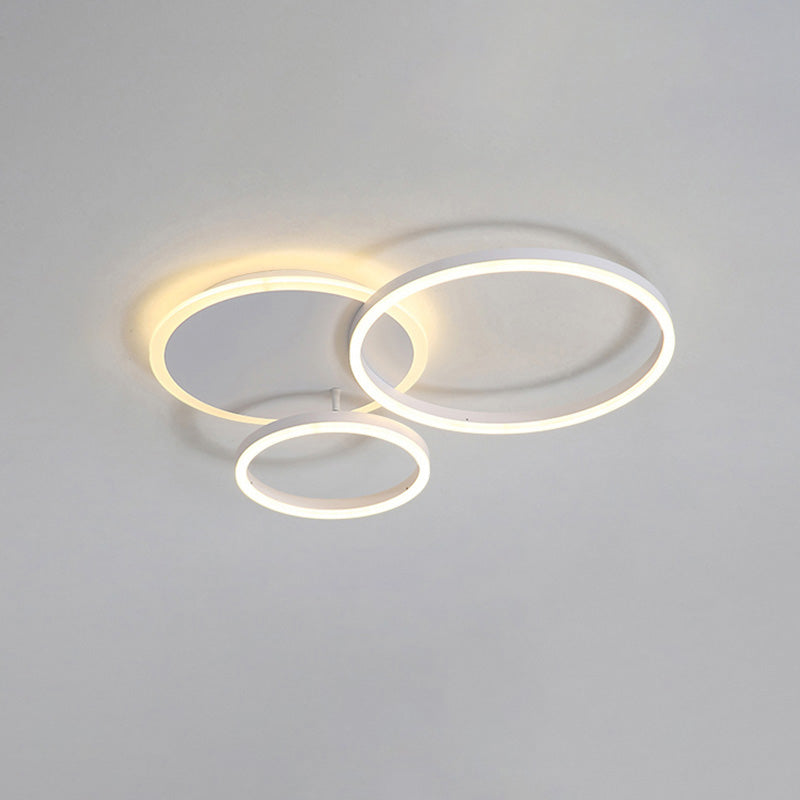 Modern Circular LED Flush Mount Ceiling Light | Luxury Low Profile Chandelier Lamp