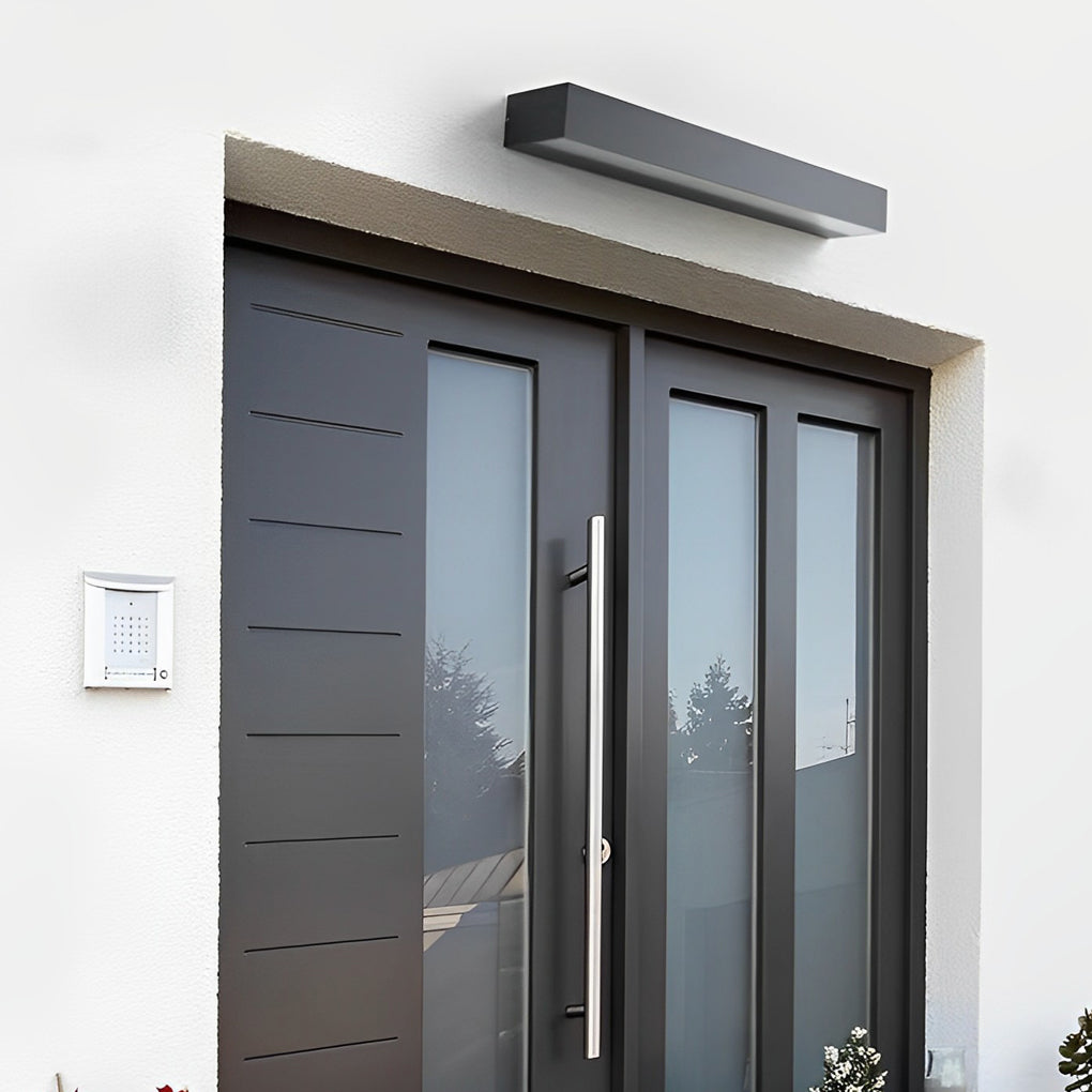 Outdoor LED Wall Lamp in Modern Rectangular Design | Waterproof Porch Light