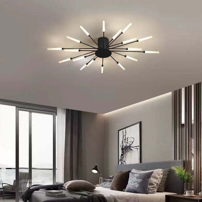 Modern Fireworks Flush Mount LED Ceiling Light | Decorative Living Room Lamp