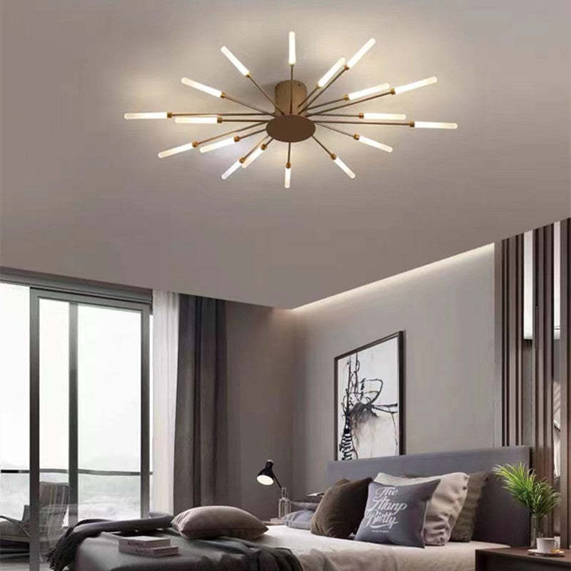 Modern Fireworks Flush Mount LED Ceiling Light | Decorative Living Room Lamp