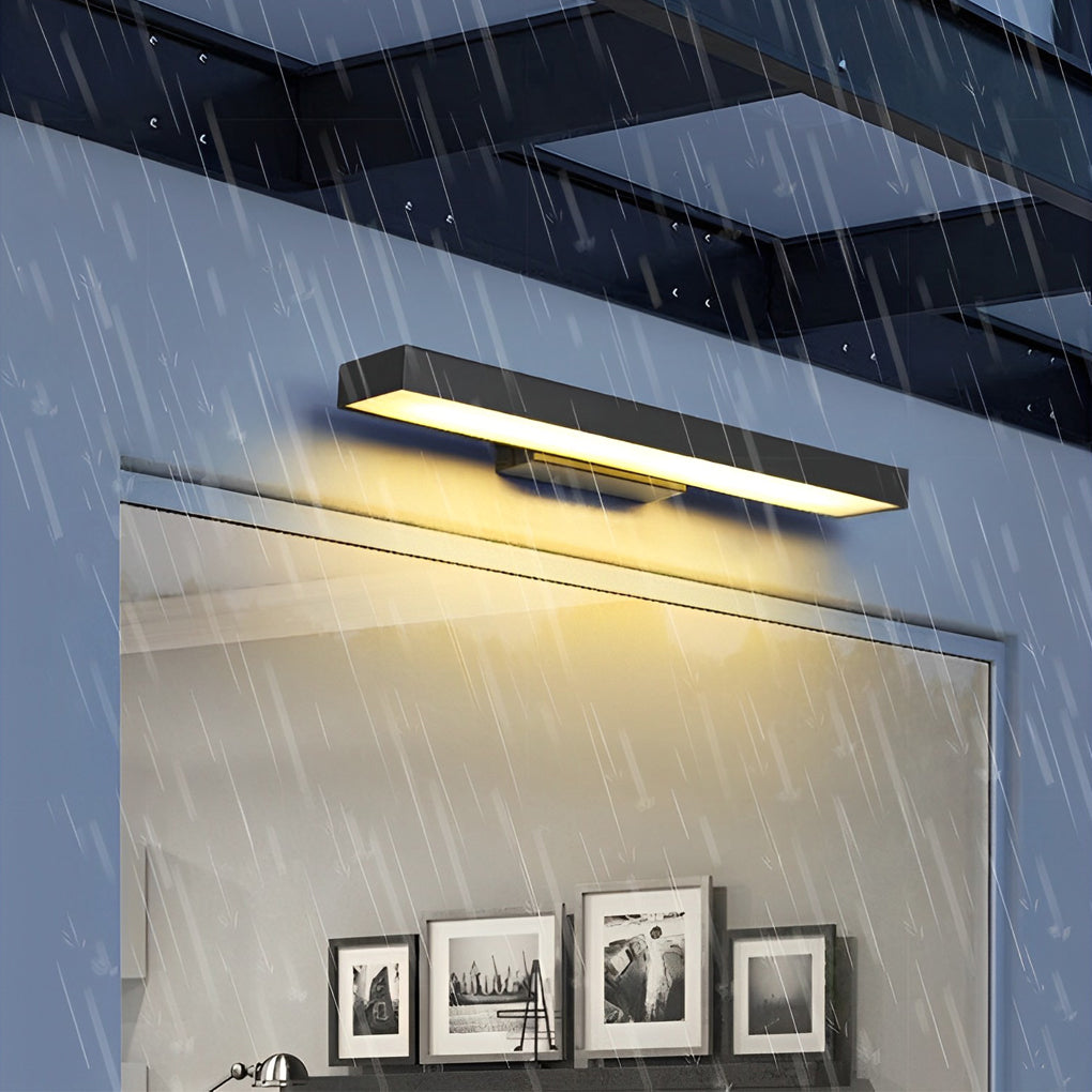 Outdoor Motion Sensor Wall Light in Modern Black | Waterproof LED Wall Lamp