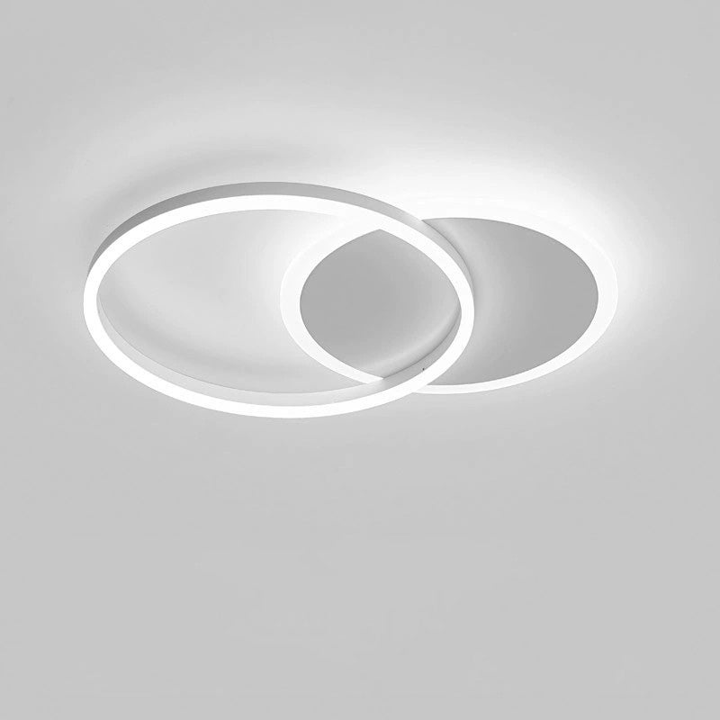 Modern Circular LED Flush Mount Ceiling Light | Luxury Low Profile Chandelier Lamp