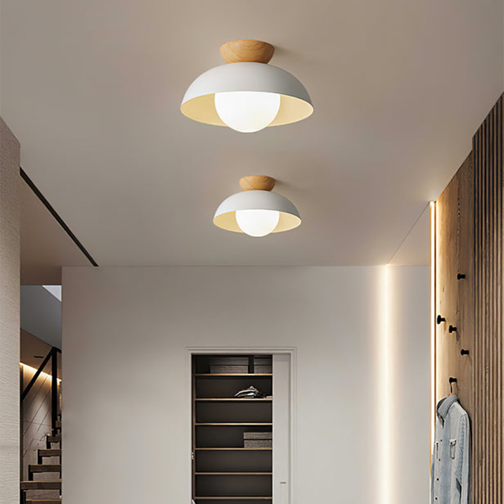 Modern Semi Flush Mount Ceiling Light for Living Room | Minimalist LED Ceiling Lamp
