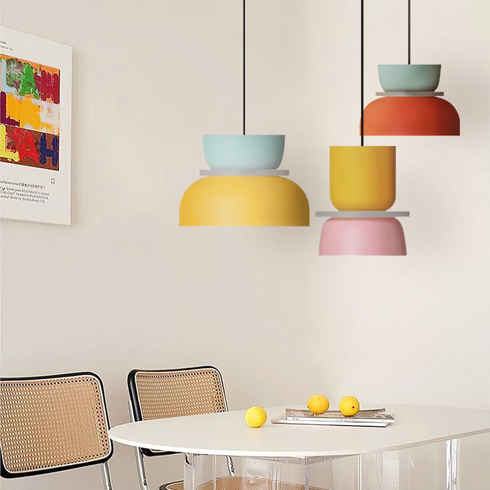 Modern Nordic Pendant Ceiling Light in Colour Block Design | Stylish Ceiling Lamp
