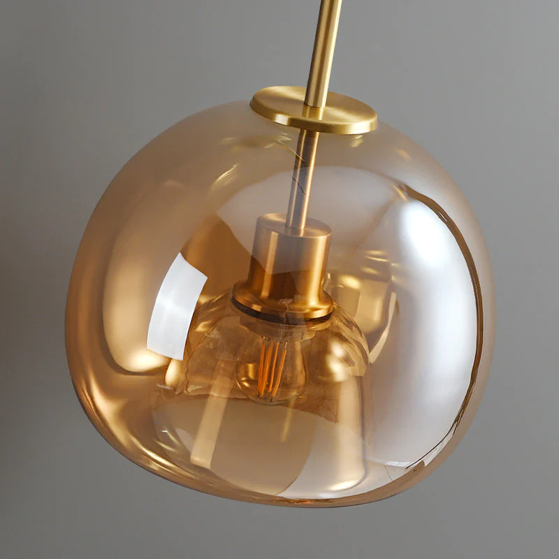 Modern Glass Ceiling Light | Contemporary Bedroom Living Room Ceiling Lamp