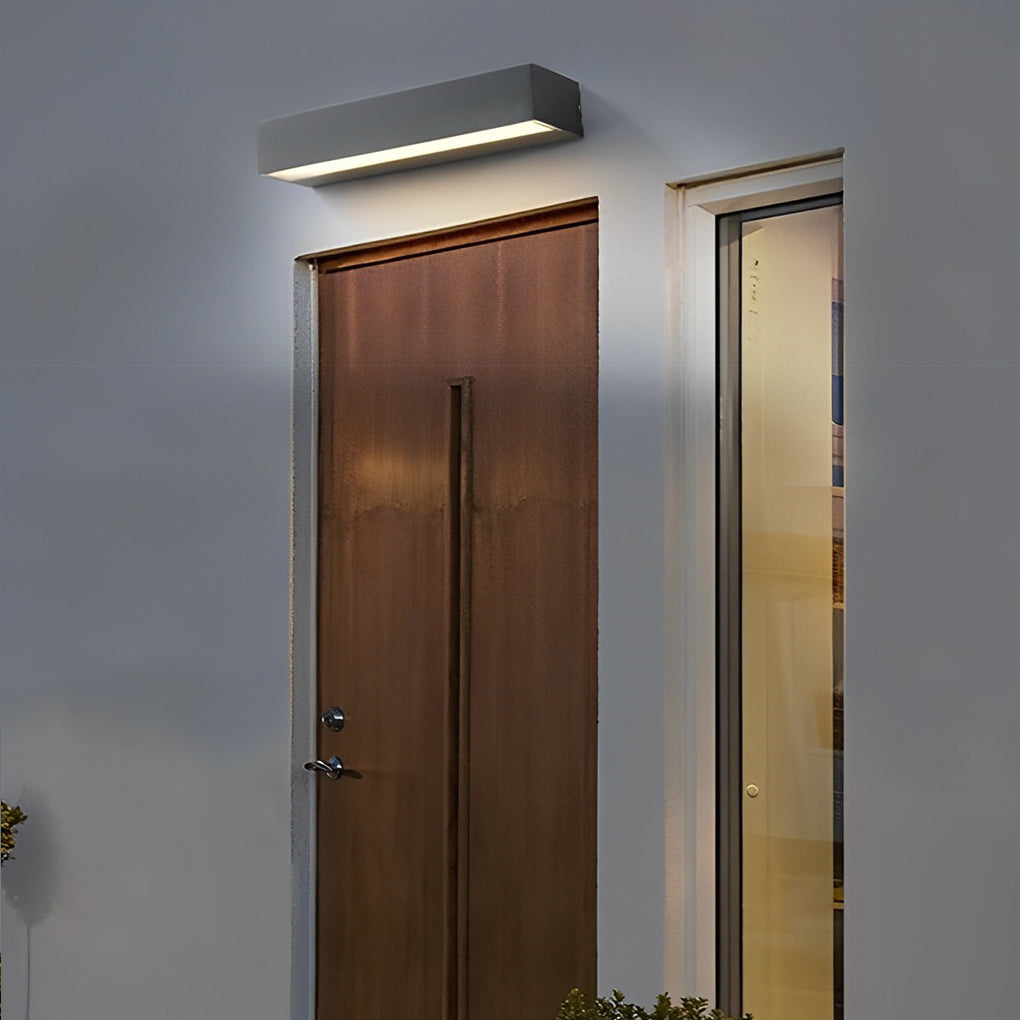 Outdoor LED Wall Lamp in Modern Rectangular Design | Waterproof Porch Light