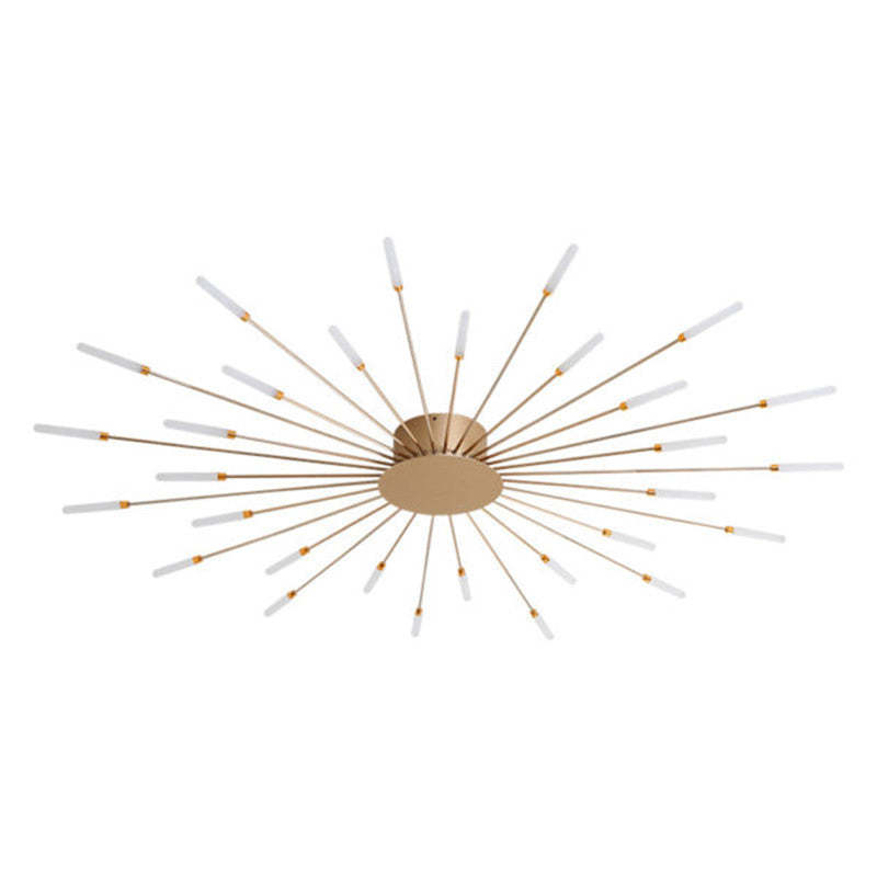 Modern Fireworks Flush Mount LED Ceiling Light | Decorative Living Room Lamp