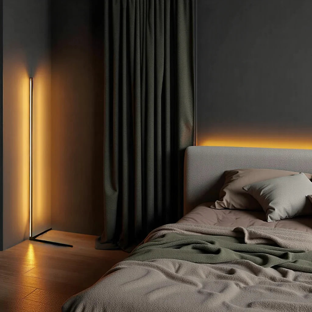 Modern LED Floor Lamp with Remote Control | Colour Changing Standing Light