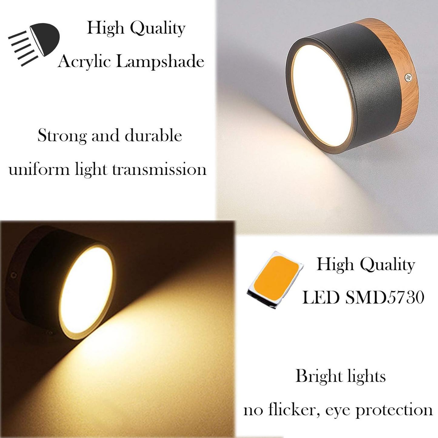 Modern Cylinder LED Flush Mount Ceiling Light | Small Decorative Lamp for Home