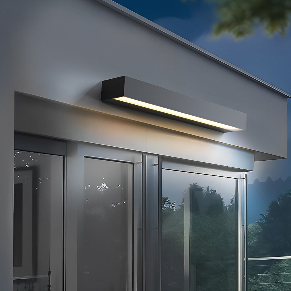 Outdoor LED Wall Lamp in Modern Rectangular Design | Waterproof Porch Light