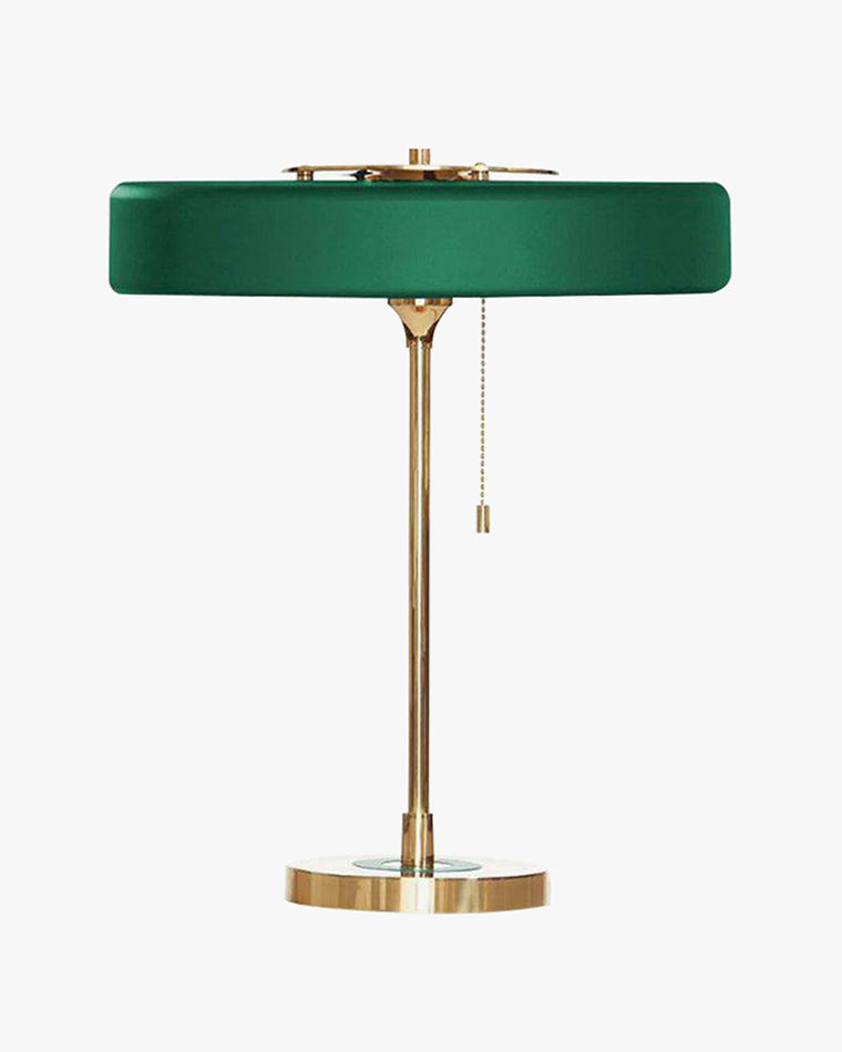 Vintage Mid Century Table Lamp with Pull Chain | Bedside and Desk Lighting