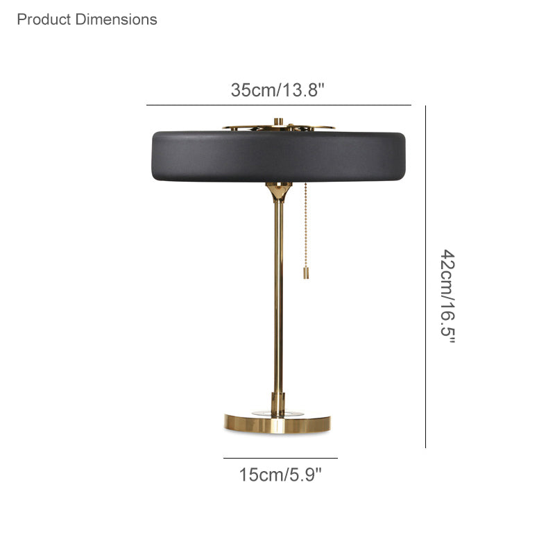 Vintage Mid Century Table Lamp with Pull Chain | Bedside and Desk Lighting