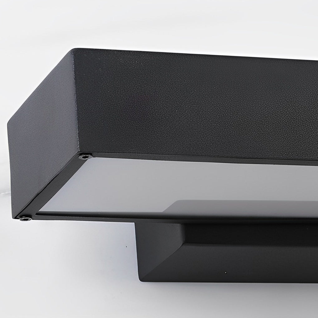 Outdoor Motion Sensor Wall Light in Modern Black | Waterproof LED Wall Lamp