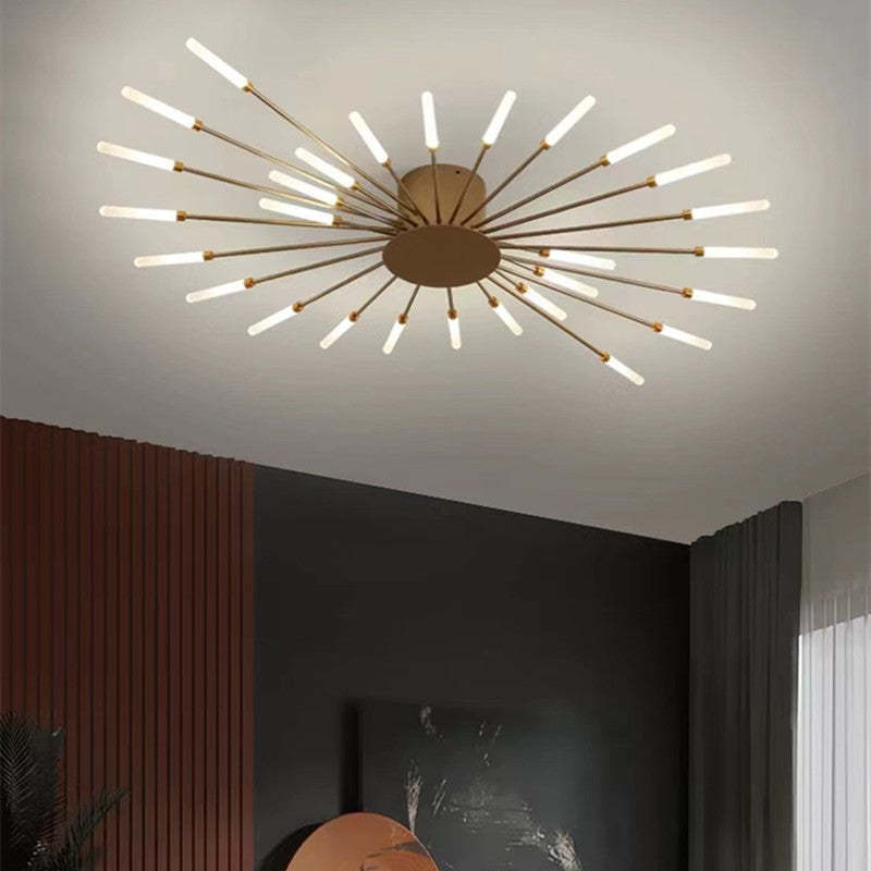 Modern Fireworks Flush Mount LED Ceiling Light | Decorative Living Room Lamp