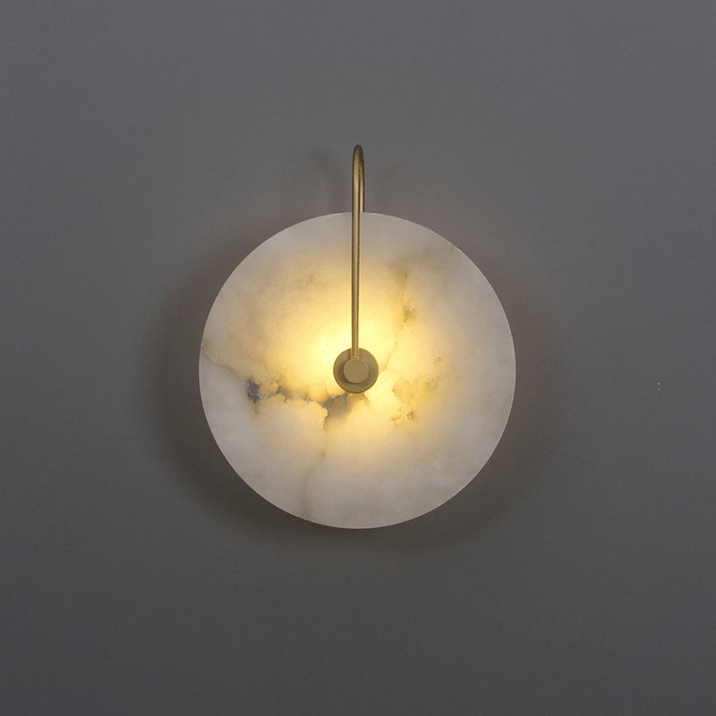 Round Disc Wall Lamp Sconce | Modern Ambient Wall Light for Bedroom and Living
