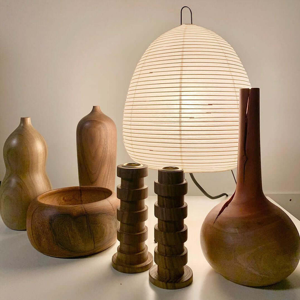 Modern Paper Table Lamp | Floor Lamp with Soft Glow for Living Room and Bedroom