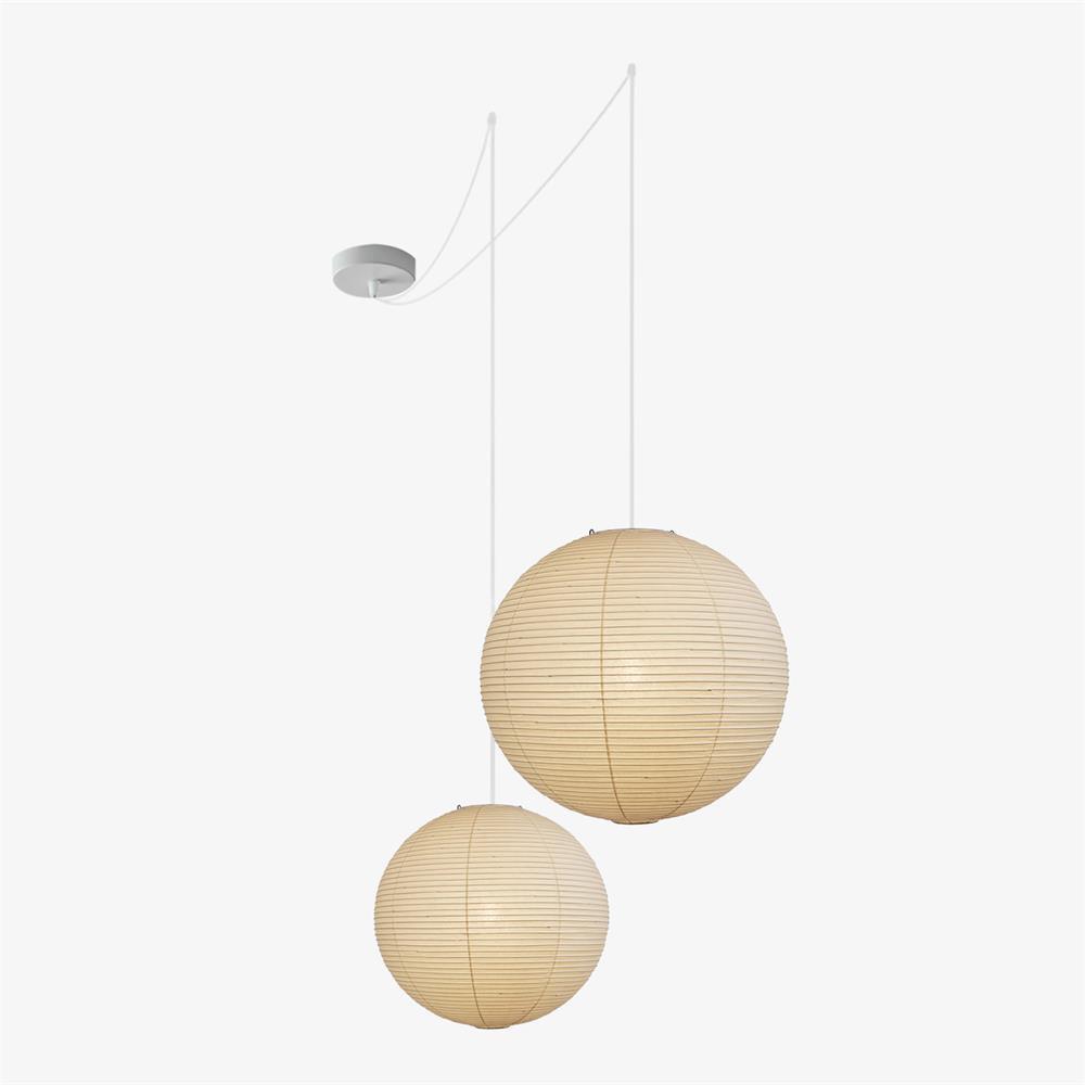 Japanese Paper Pendant Lamp | Minimalist Round Ceiling Light