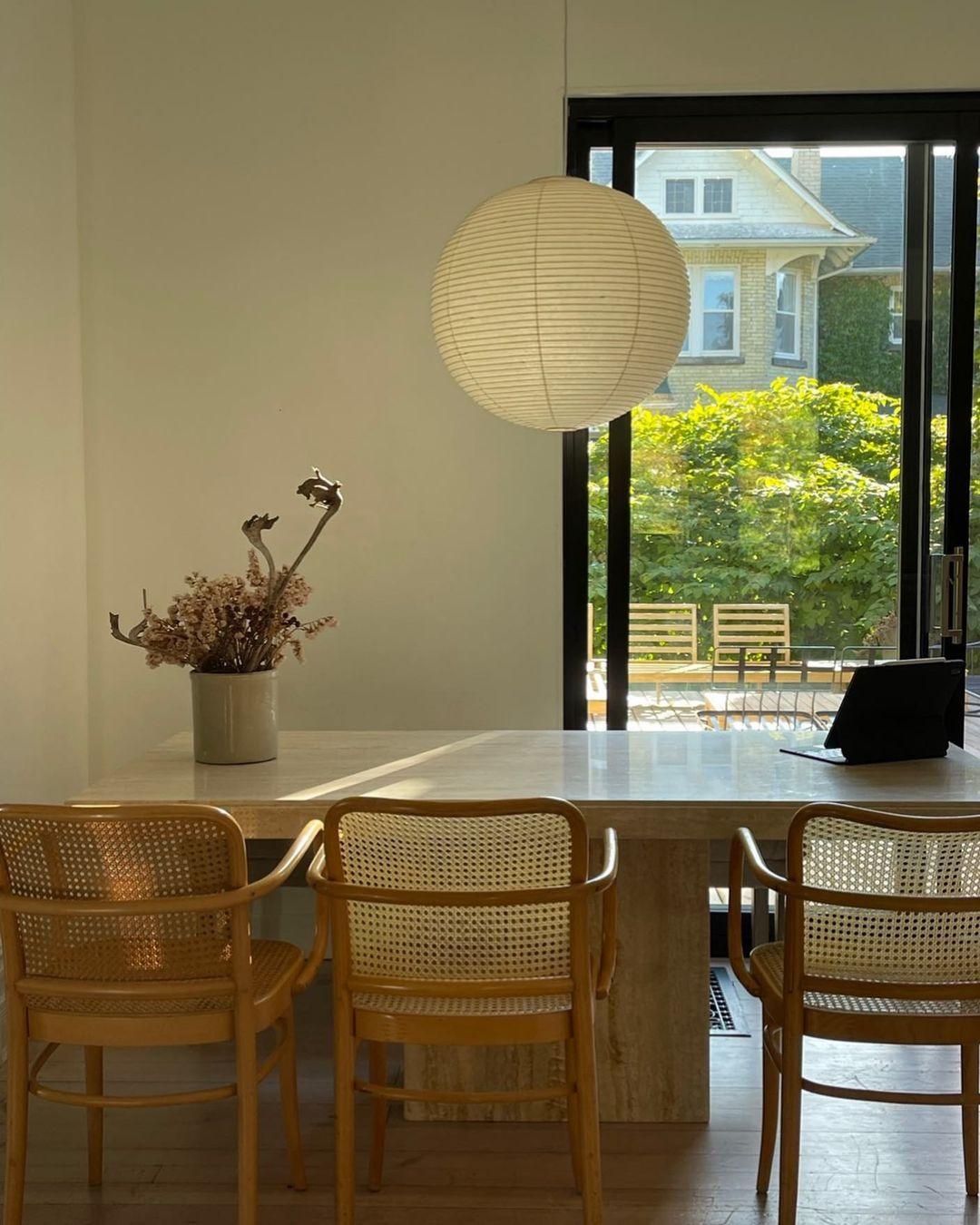 Japanese Paper Pendant Lamp | Minimalist Round Ceiling Light