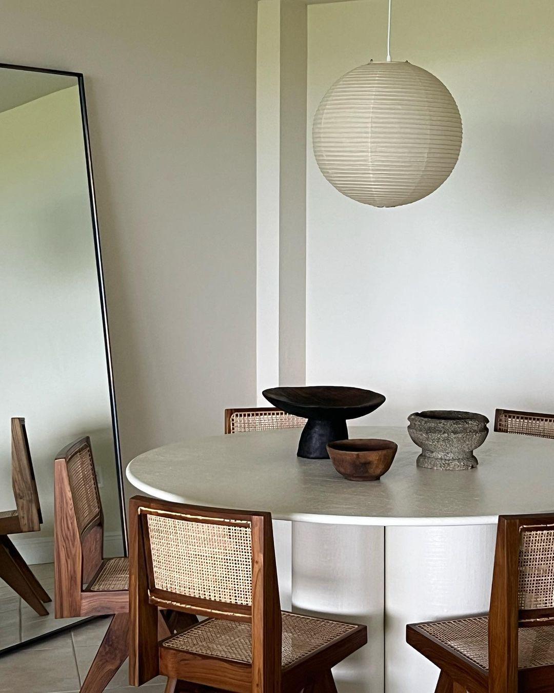 Japanese Paper Pendant Lamp | Minimalist Round Ceiling Light