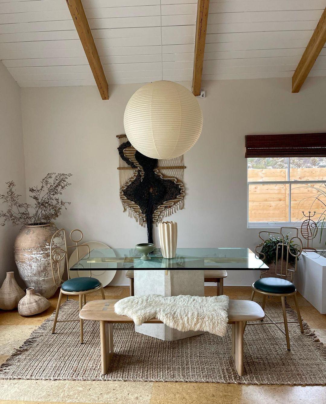 Japanese Paper Pendant Lamp | Minimalist Round Ceiling Light