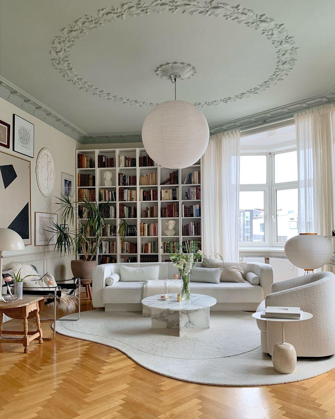 Japanese Paper Pendant Lamp | Minimalist Round Ceiling Light