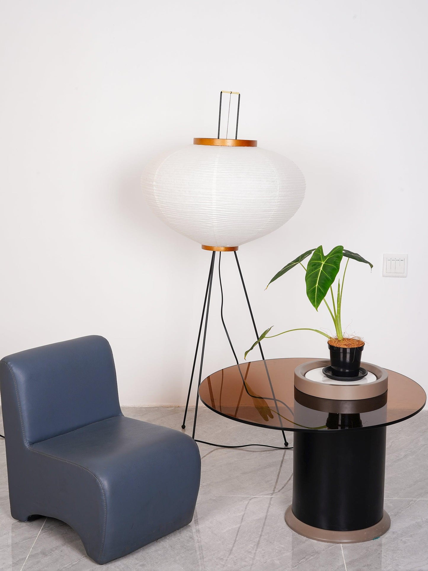 Modern Japanese Style Floor Lamp | Standing Light for Living Room and Bedroom