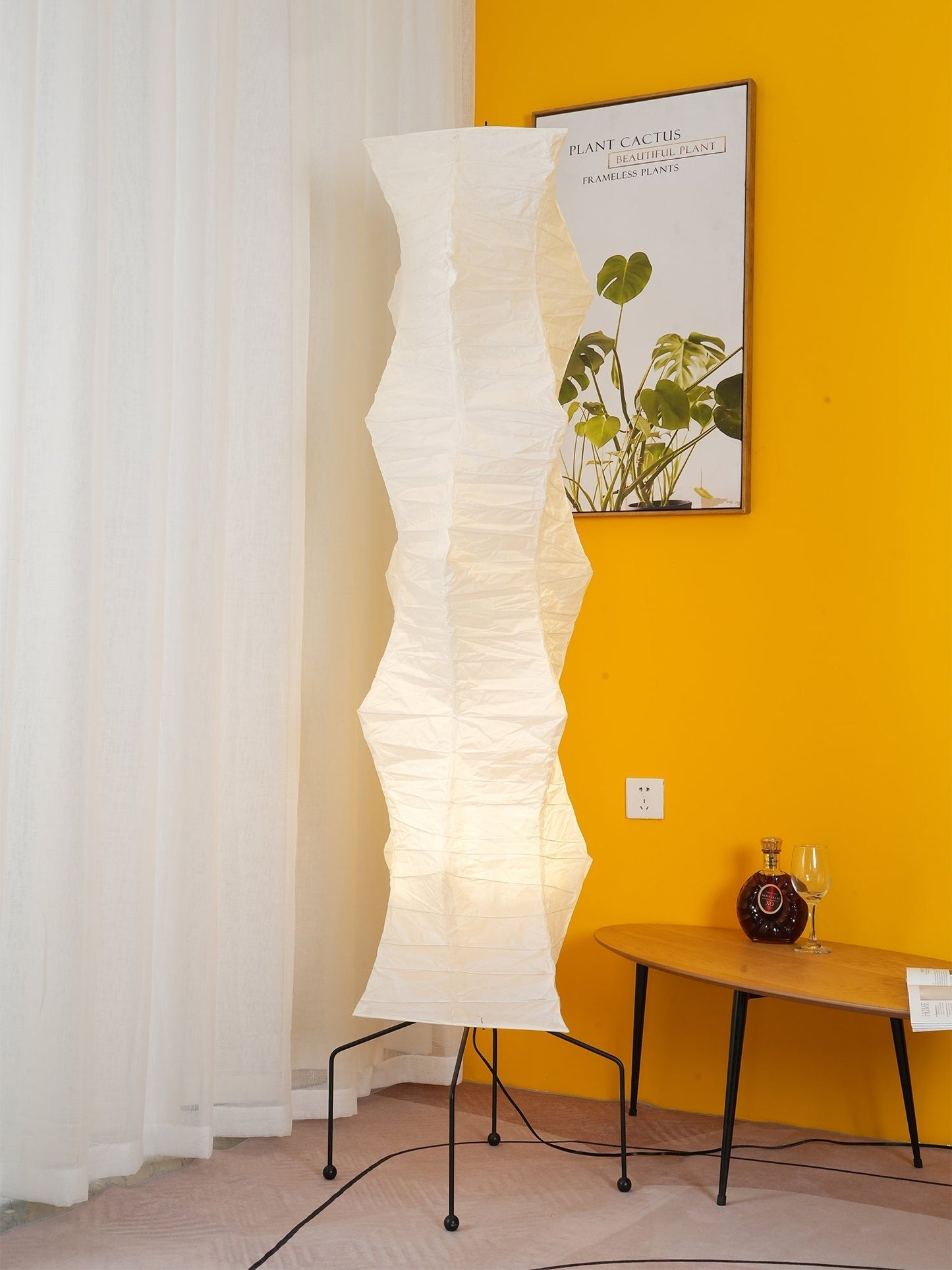Modern Japanese Style Floor Lamp | Standing Light for Living Room and Bedroom