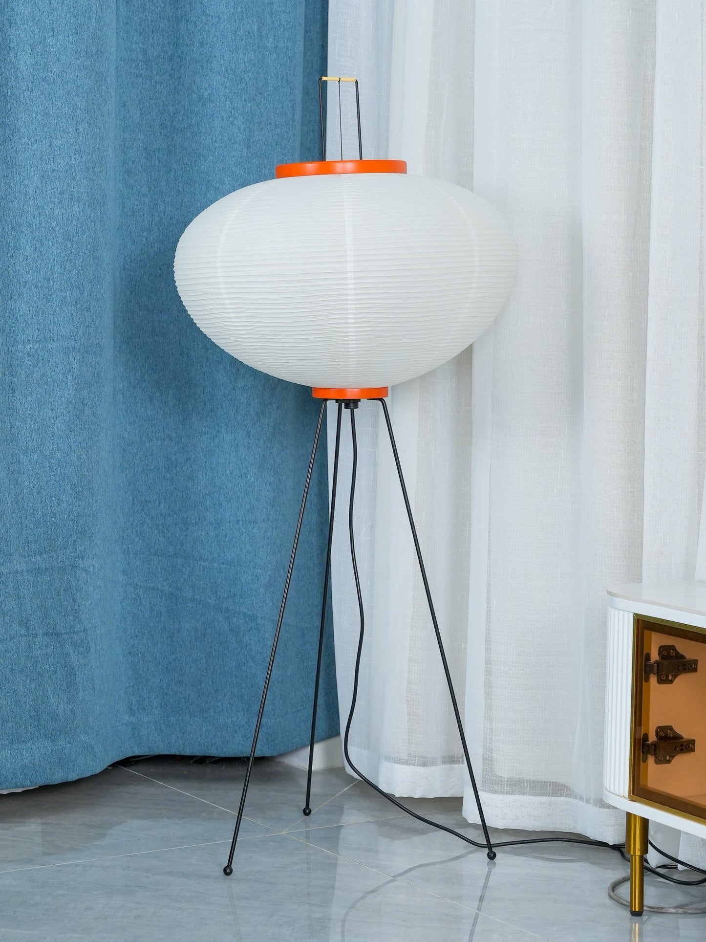 Modern Japanese Style Floor Lamp | Standing Light for Living Room and Bedroom