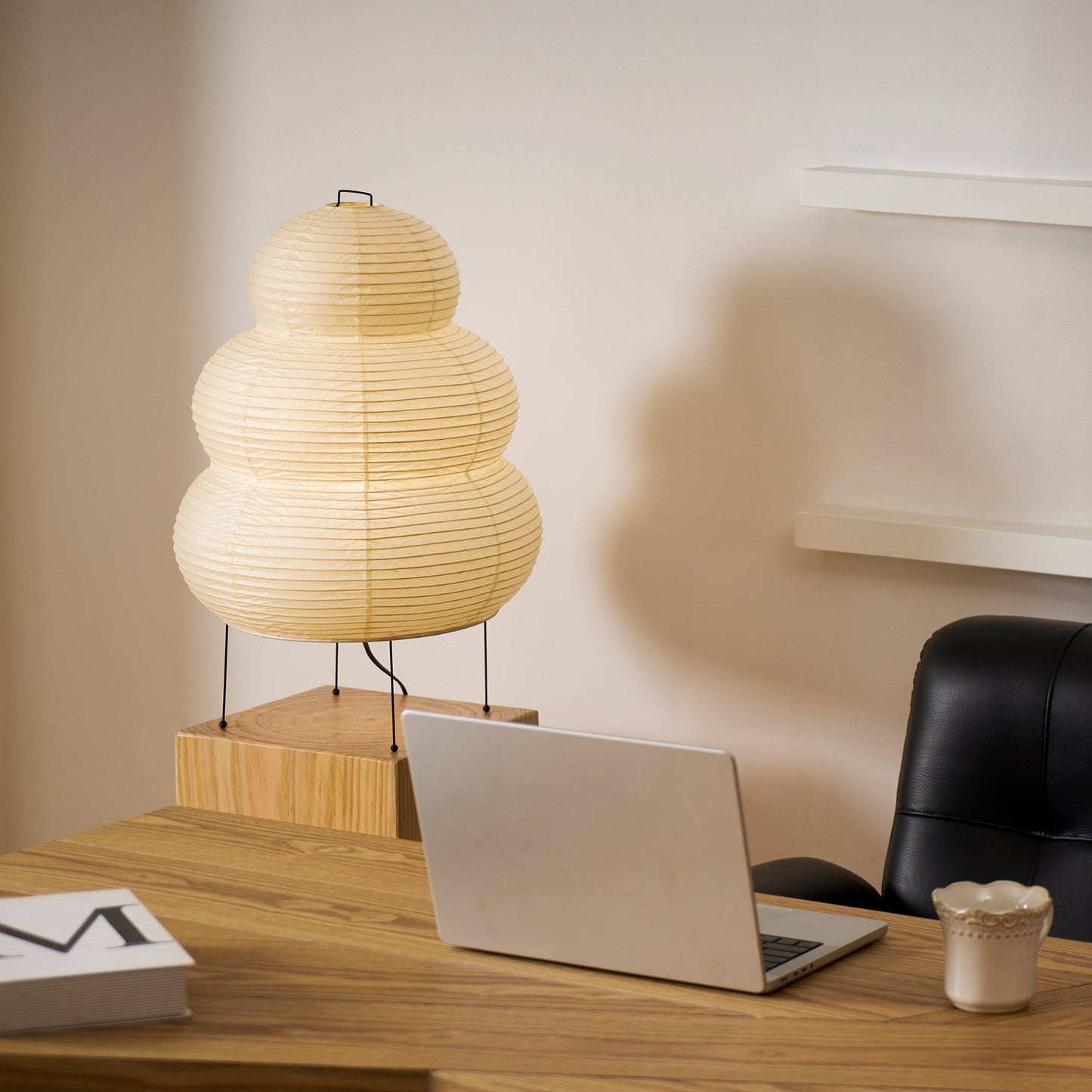 Modern Paper Table Lamp | Floor Lamp with Soft Glow for Living Room and Bedroom
