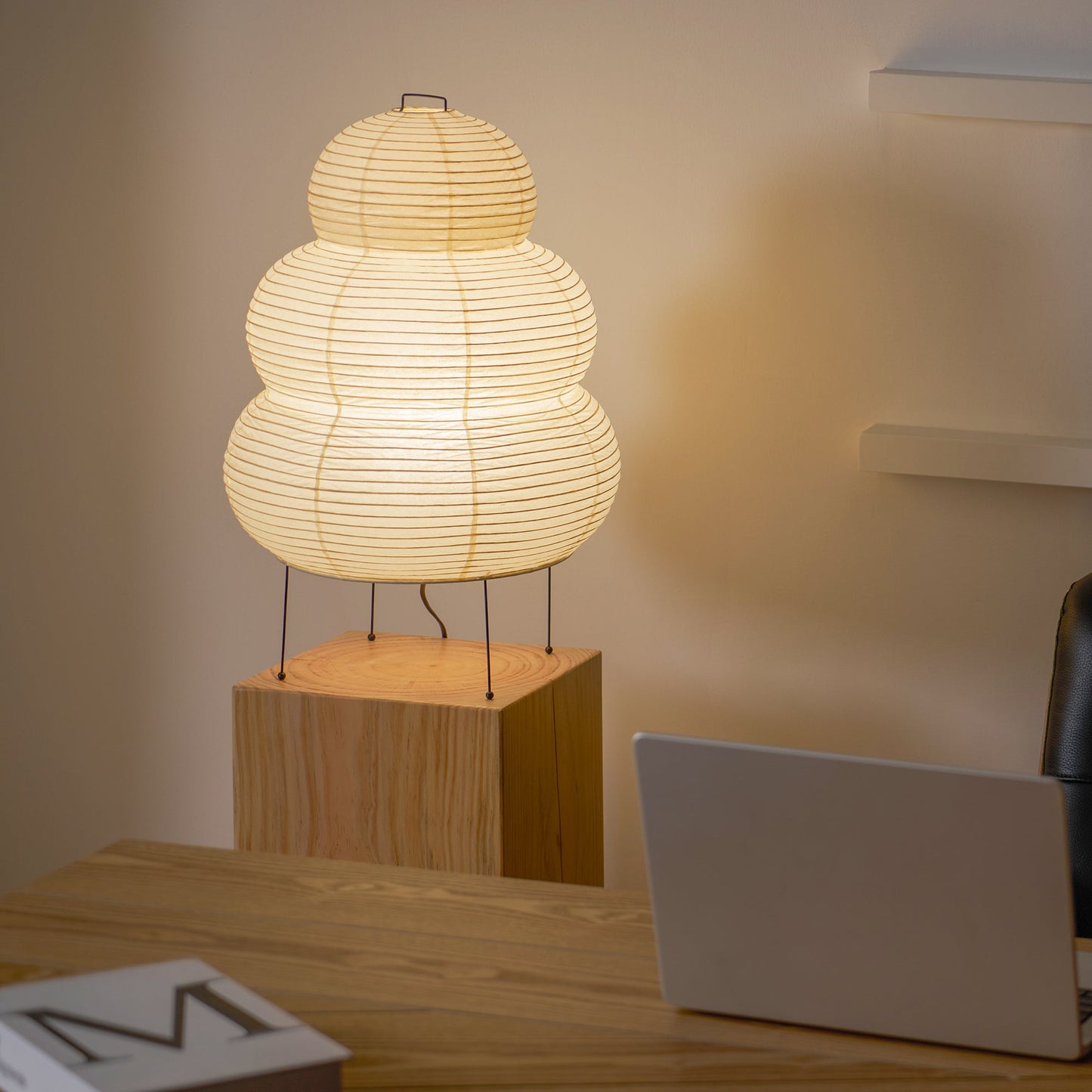 Modern Paper Table Lamp | Floor Lamp with Soft Glow for Living Room and Bedroom