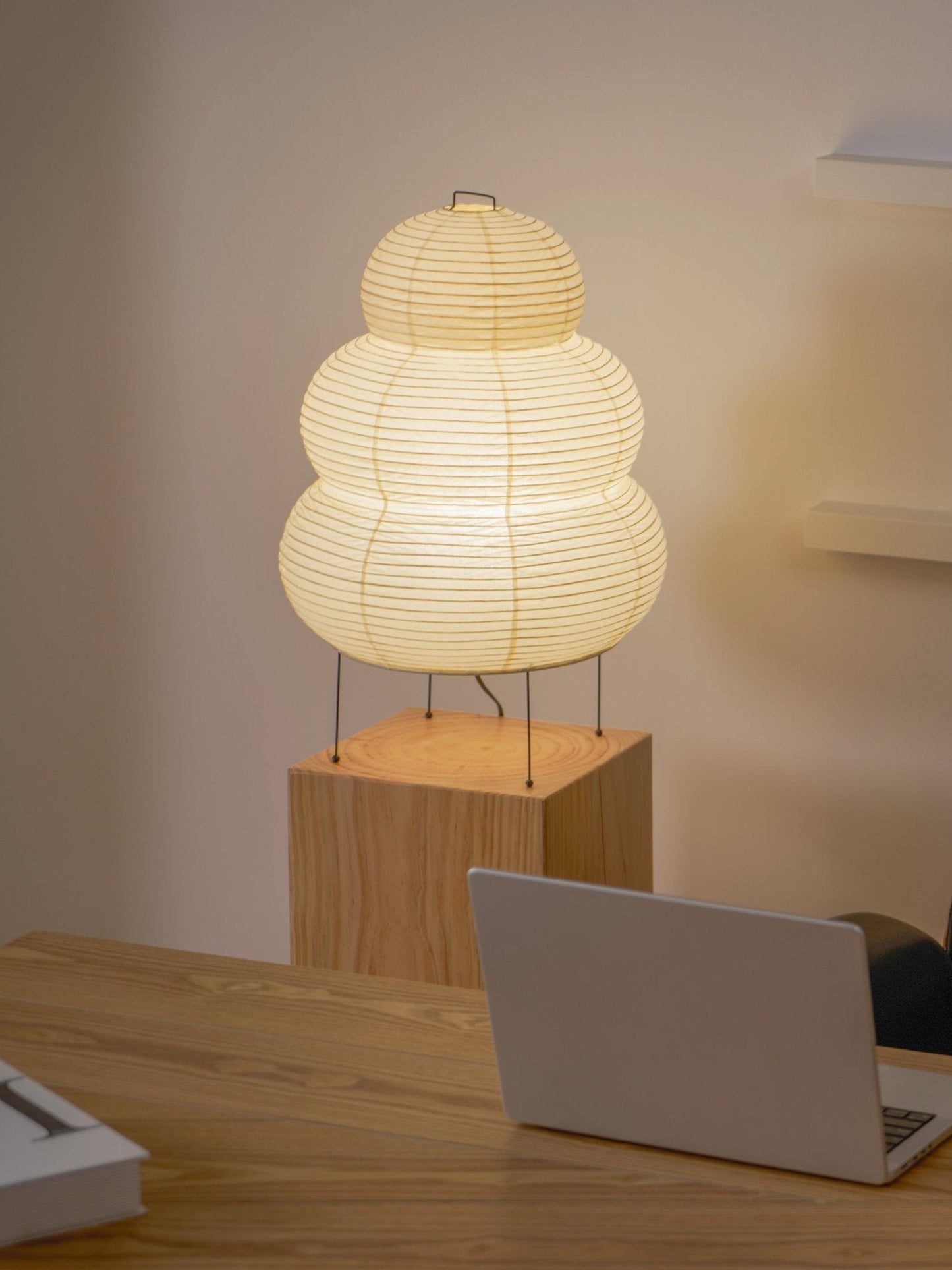 Modern Paper Table Lamp | Floor Lamp with Soft Glow for Living Room and Bedroom