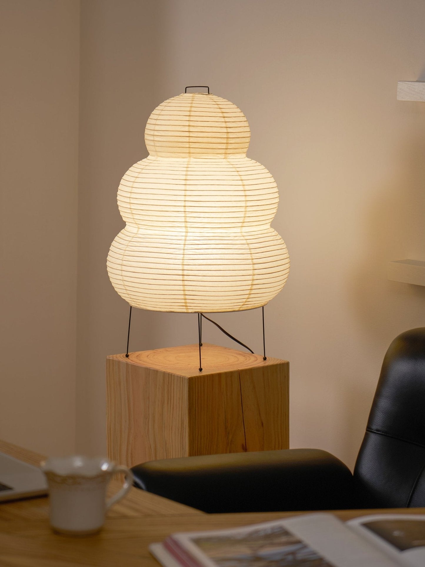Modern Paper Table Lamp | Floor Lamp with Soft Glow for Living Room and Bedroom