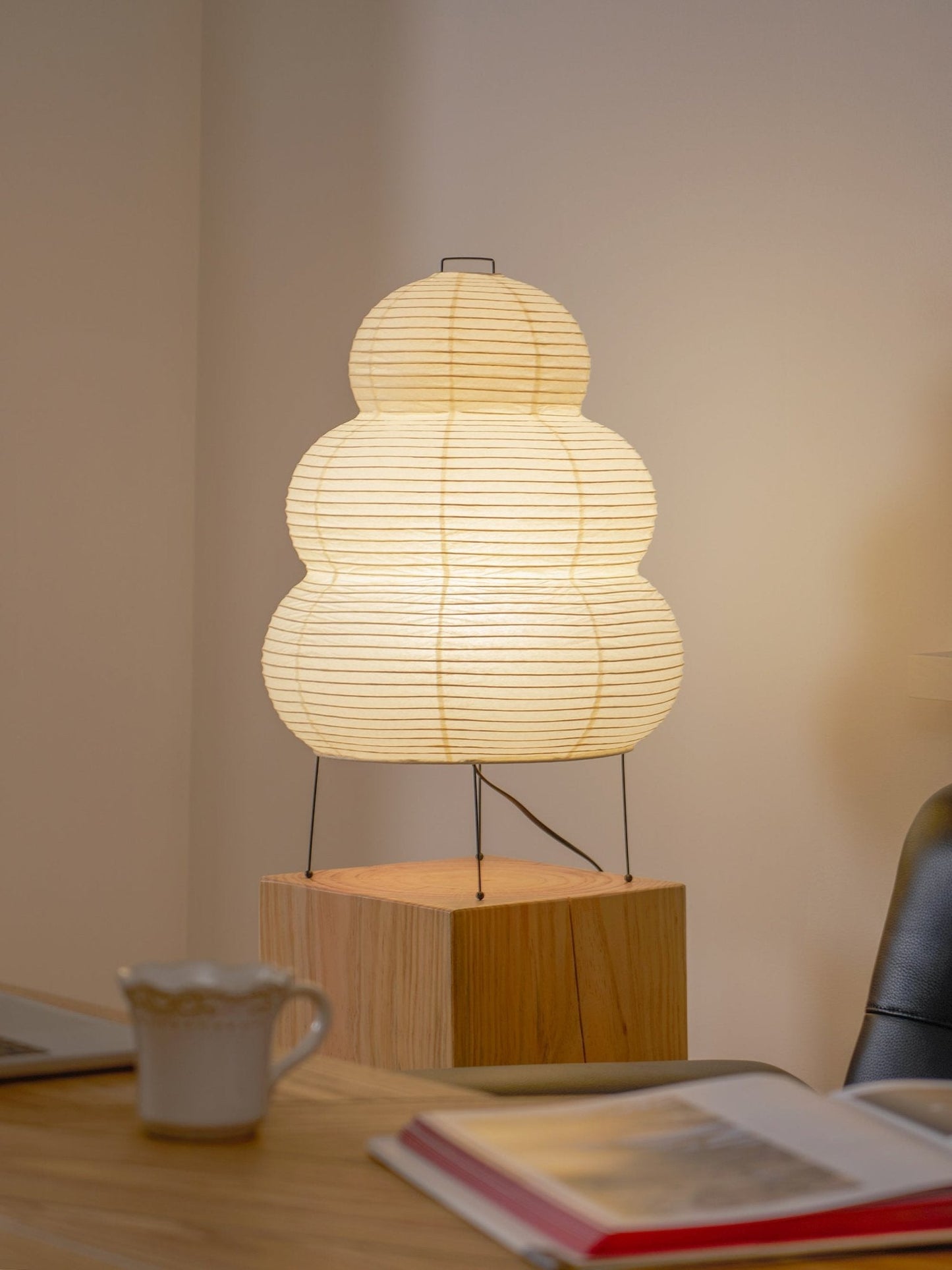Modern Paper Table Lamp | Floor Lamp with Soft Glow for Living Room and Bedroom